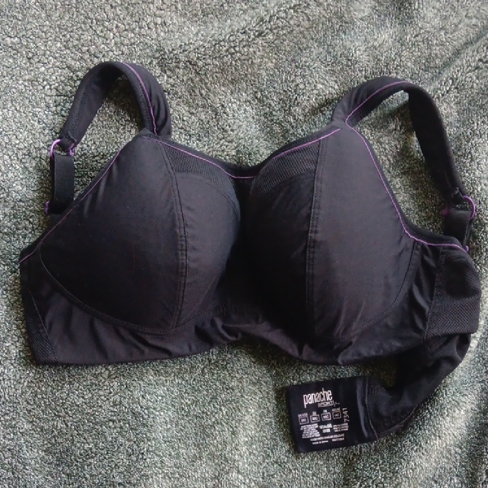 36C Panache Black Sports Bra